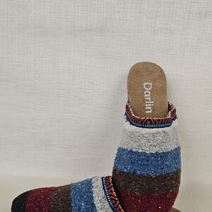 Multicolor Striped Woman's Slip On